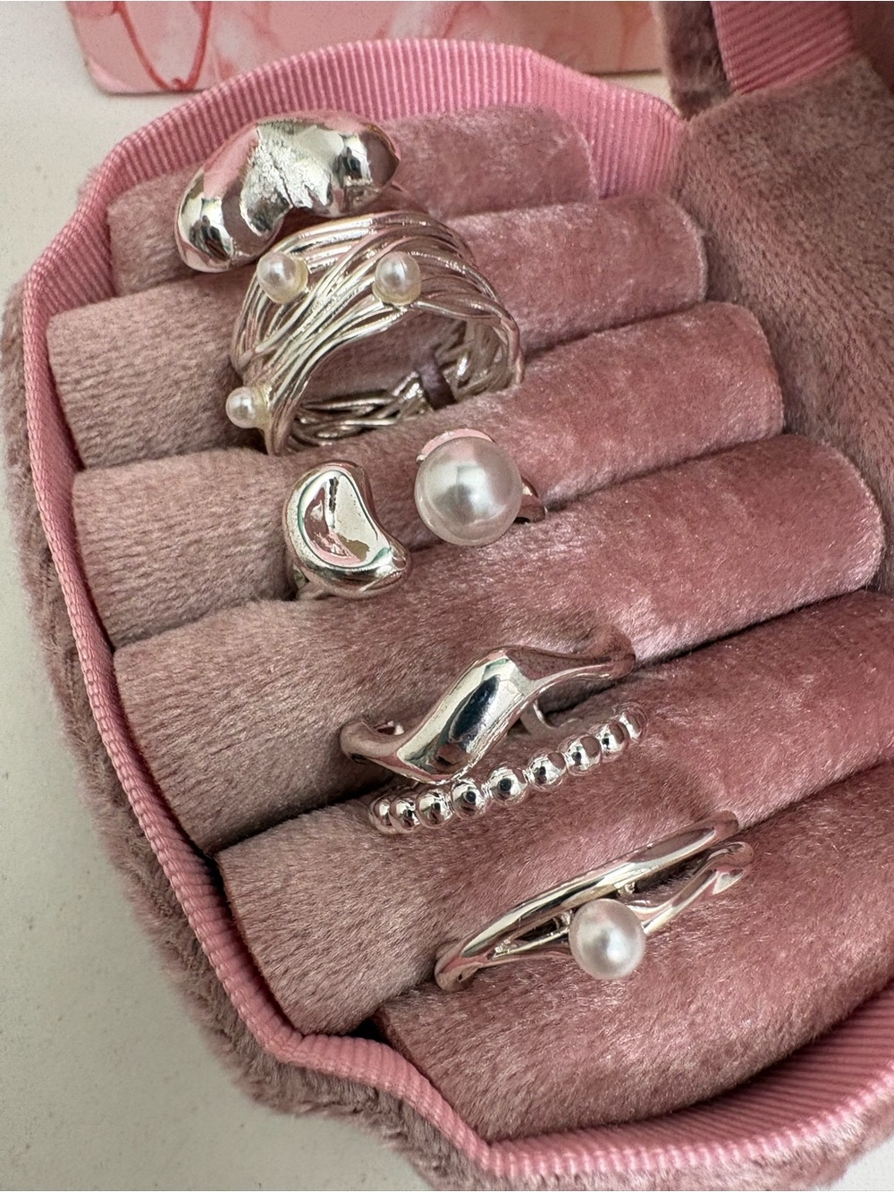 Silver Plated Open Ring Set - Picture 12 of 14